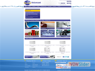 Universal Plumbing Supplies - Ecommerce web site